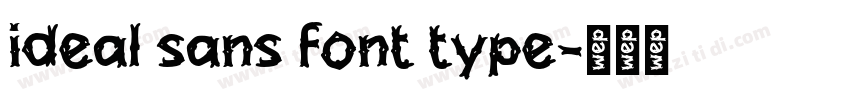 ideal sans font type字体转换